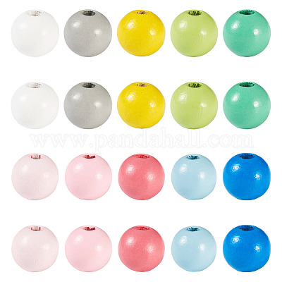 100 шт деревянные бусины&nbsp;WOOD-TA0002-68B-1