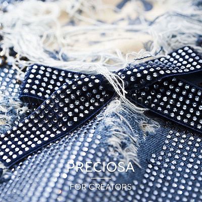 Preciosa® maxima crystal без горячей фиксации плоские камни Y-PRC-NSS8-50630-200-1