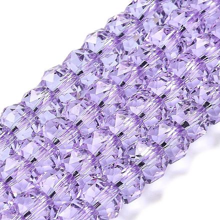 Chapelets de perles en verre transparente EGLA-K071-01E-1