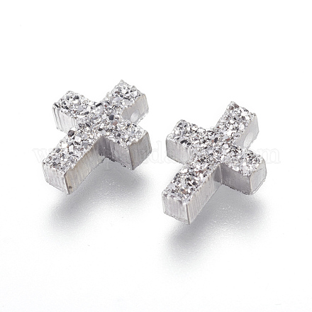 Perlas de resina de piedras preciosas druzy imitación RESI-L026-F04-1