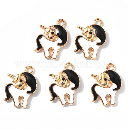 Подвески из эмали и сплава ENAM-R058-08B-1