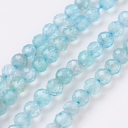 Chapelets de perles en apatite naturelle G-F568-064B-1