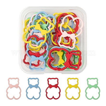 30 шт. 5 цвета окрашенные распылением подвески из сплава FIND-LS0001-54-1