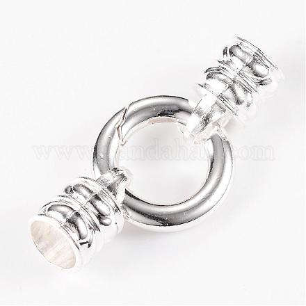 Zinc Alloy Ring Spring Gate Rings PALLOY-T008-02S-1