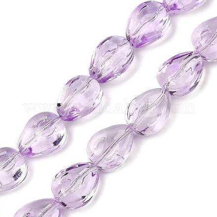 Прозрачные стеклянные бусины GLAA-H038-03D-1