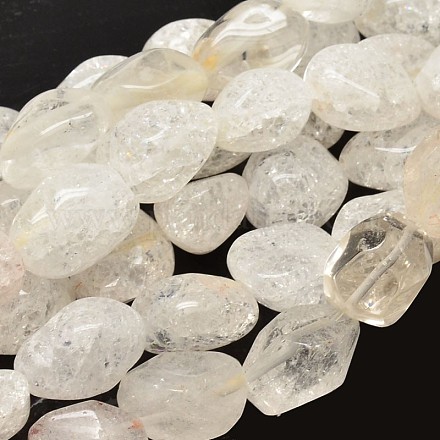 Natural Quartz Crystal Nuggets Bead Strands G-L288-34-1