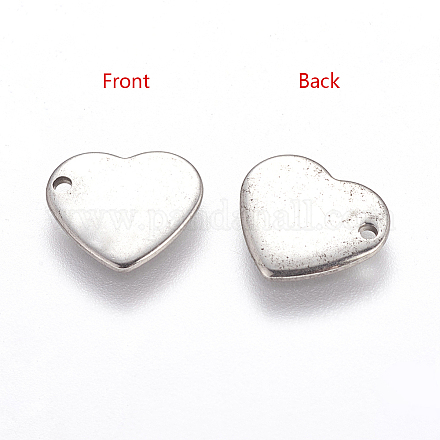 Idées de cadeaux faits à la main pour la Saint-Valentin 201 estampage en acier inoxydable pendentifs d'étiquette vierge X-STAS-Q070-1