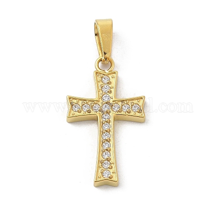 Ионное покрытие (ip) 304 нержавеющая сталь микропаве кубический цирконий подвески STAS-Z107-08G-04-1