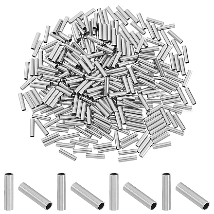 300 шт. трубчатые бусины из нержавеющей стали 304 STAS-HY0001-83-1