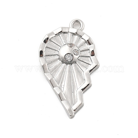 Латунные микро проложить кубического циркония подвески KK-L228-25A-P-1