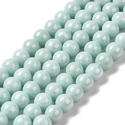 Нити бусины с имитацией жемчуга кубического циркония ZIRC-P109-03C-06-1