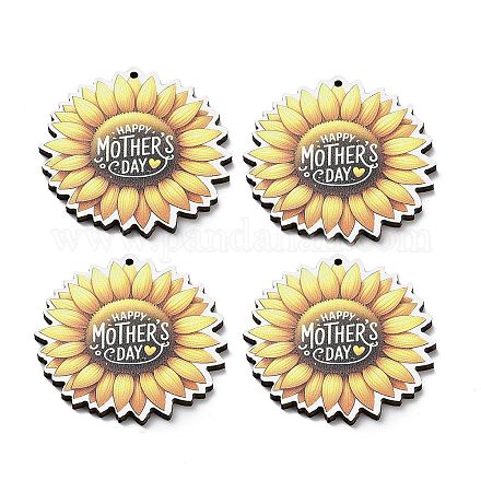 Momther's Day Wooden Pendants WOOD-I012-01I-1