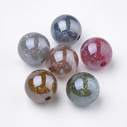 Glitter Powder Acrylic Beads MACR-S268-M-1