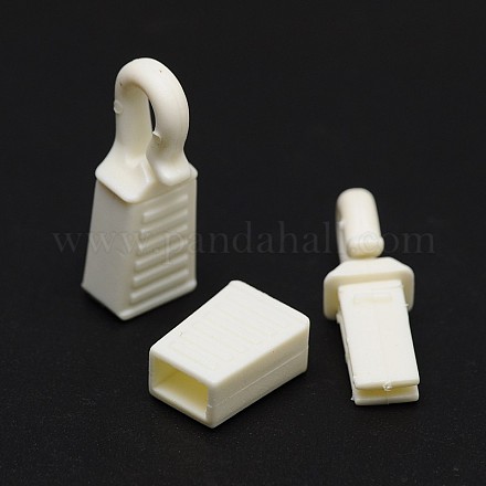 Dyed Eco-Friendly Plastic Pull Cord End Locks Toggle Stoppers for Parachute Cord Sportswear Backpack FIND-E005-15A-1