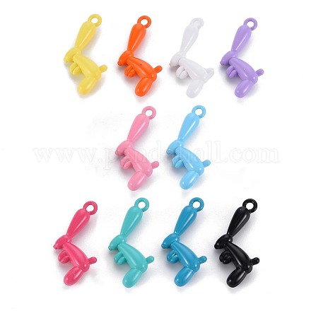 Spray Painted Alloy Pendants PALLOY-S132-239-RS-1