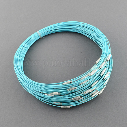 Stainless Steel Wire Necklace Cord DIY Jewelry Making TWIR-R003-14-1