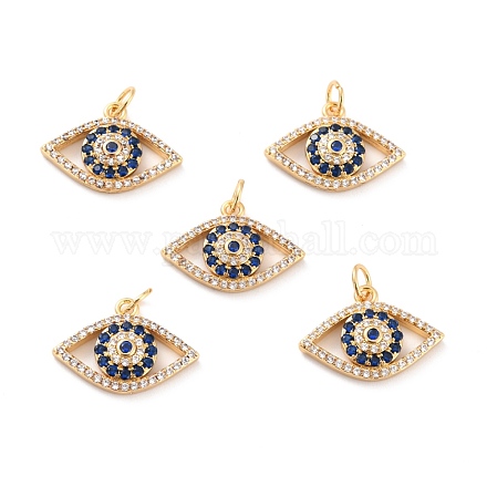 Латунные подвески из кубического циркония с микропаве KK-D065-07G-1