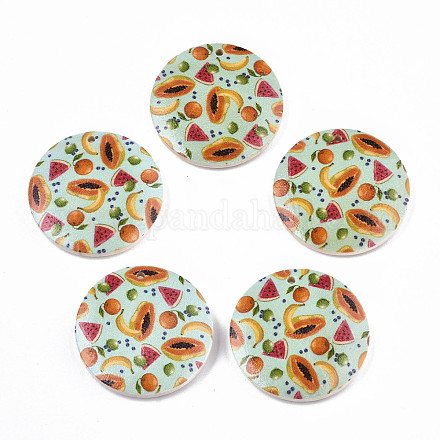 Ciondoli in legno stampato seris di frutta WOOD-S045-103A-05-1