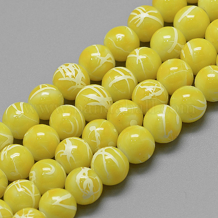 Chapelets de perles en verre d'effilage DGLA-S115-4mm-L06-1