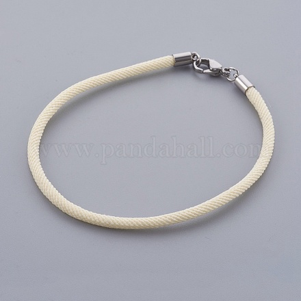 Плетеный браслет из хлопкового шнура MAK-L018-03A-09-P-1