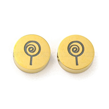 Тема Хэллоуина бусины из нержавеющей стали 304 STAS-M069-01N-G-1