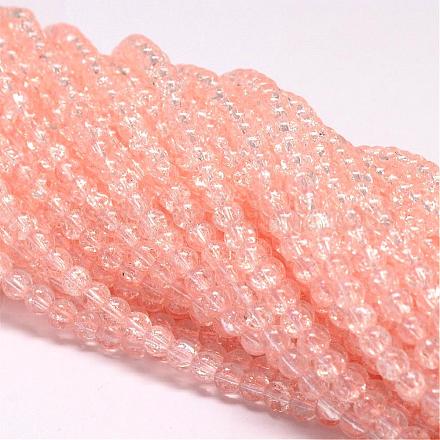 Synthetic Crackle Quartz Beads Strands CCG-K001-4mm-06-1
