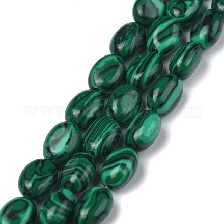 Chapelets de perles en malachite synthétique G-Z006-A06-1