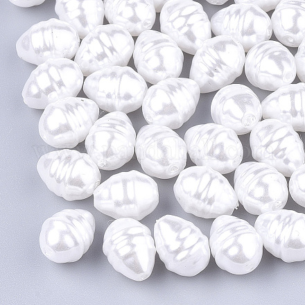 Perles d'imitation en plastique ABS écologiques OACR-T012-09A-1