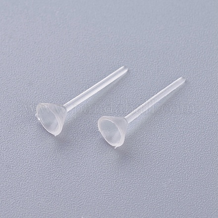 Accessoires de puces d'oreilles en plastique KY-G006-01-5mm-1