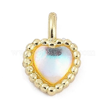 Латунные микропаве прозрачные кубические циркониевые подвески KK-G522-52G-1