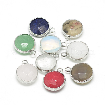 Natural & Synthetic Mixed Stone Pendants G-Q964-P-1