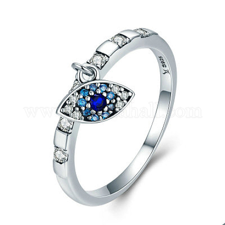 925 серебряное кольцо с цирконом RJEW-FF0014-01-1