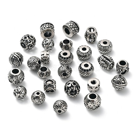 304 Stainless Steel Beads STAS-K262-02AS-1