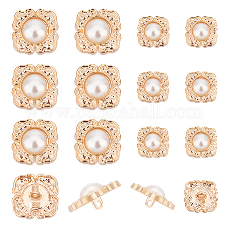 Nbeads 24 pieza de botones de perlas de rombo FIND-NB0003-73B-1
