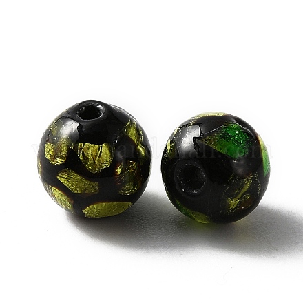 Lampwork бисера ручной работы GLAA-WH0033-48E-1