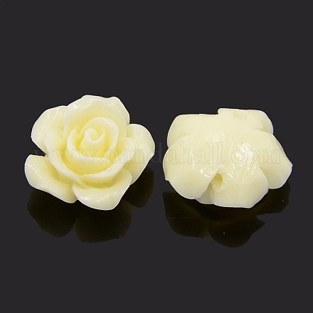 Synthetic Coral 3D Flower Rose Beads CORA-A005-20mm-13-1