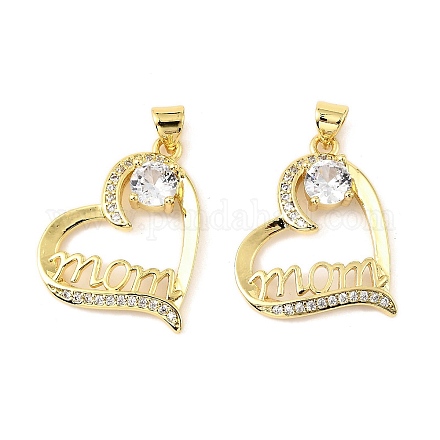 Латунные микро проложить кубического циркония подвески KK-M324-02K-G-1