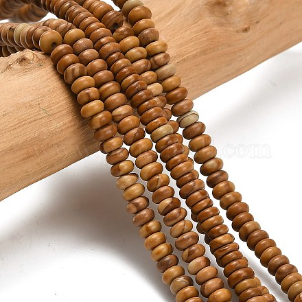 Натуральное дерево каменным кружевом бисер нитей G-L635-A19-4x2mm-1