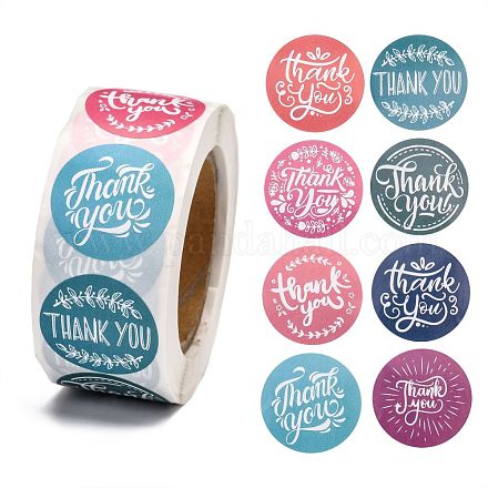 1 Inch Thank You Self-Adhesive Paper Gift Tag Stickers DIY-E027-A-01-1