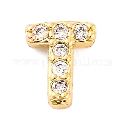 Покрытие стойки латунное микропаве кабошоны из кубического циркония KK-F874-04G-T-1