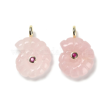 Природного розового кварца подвески G-A287-01G-07-1