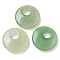 Natural Green Aventurine Pendants, Flat Round Charms, 28.5x7mm, Hole: 8.5mm