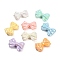 Opaque Acrylic Beads, Bowknot, AB Color Plated, Mixed Color, 21x31x11mm, Hole: 2.7mm, about 135pcs/500g