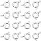 UNICRAFTALE 30pcs Spring Ring Clasps Stainless Steel Spring Clasps Close Ring Open Round Spring Ring for Jewelry Making 5mm