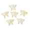 Glass Beads, Butterfly, with Gold Powder, Champagne Yellow, 13x17.5x3mm, Hole: 1.4mm, about 1063pcs/1000g