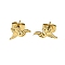 304 Stainless Steel Stud Earrings, Golden, Bird, 5.5x11.5mm
