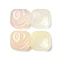 Resin Decoden Cabochons, Smiling Face Square, PapayaWhip, 11x27x7mm