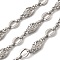 Brass Oval Link Chains, Unwelded, Real Platinum Plated, 14x6x3.5mm