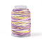 35M Segment Dyed Macrame Cotton Cord, Round Braided Rope, for Wall Hanging, Crafts, Gift Wrapping, Plum, 1mm, about 38.28 Yards(35m)/Roll