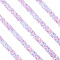 5M Self Adhesive Resin Star Tape, for Costume Accessories, Belt Decoration, Pearl Pink, 12~13mm